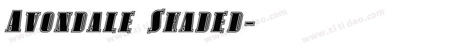 Avondale Shaded字体转换
